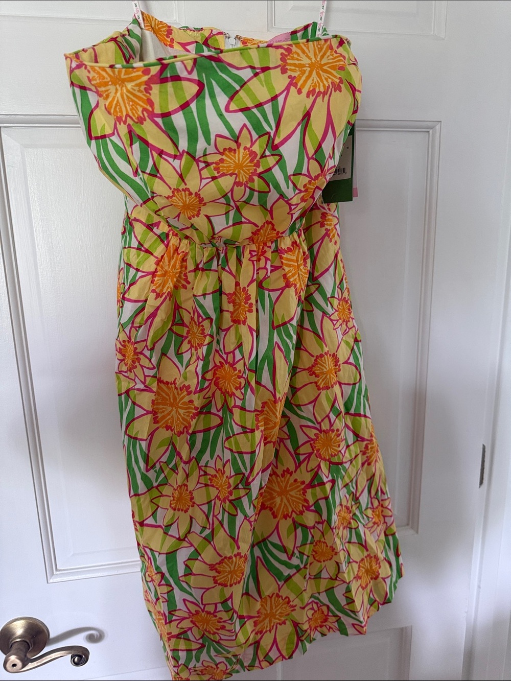 Nwt Lilly Pulitzer Yellow, Pink, Green Floral Dress